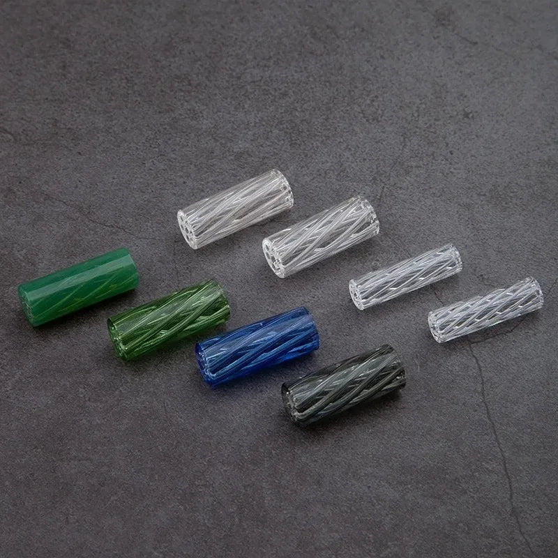 colourful 3Pcs Glass Tips