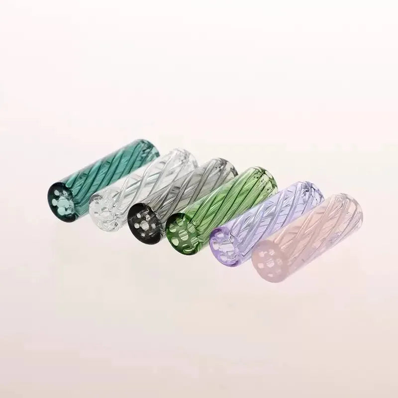 colourful 3Pcs Glass Tips